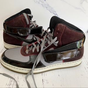 Men’s Nike AF1 Downtown Red/Black-Grey Size 13